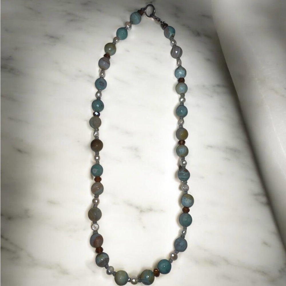Elegant Jasper Beaded Necklace